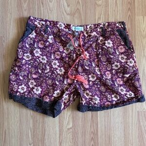 Sundance Floral Women's Shorts - Purple and Pink